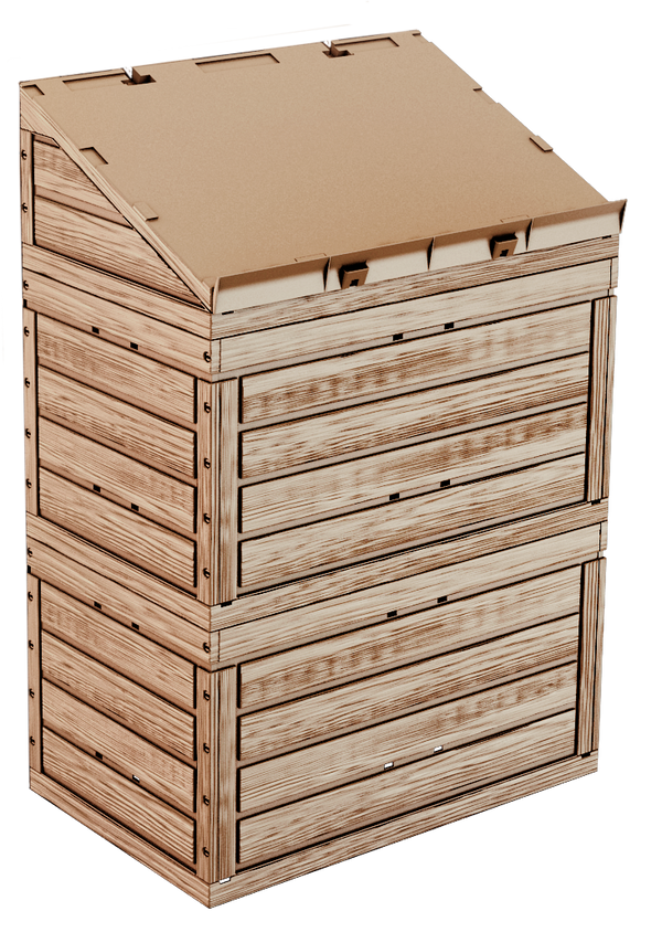 Display in Holzoptik 1er-Block