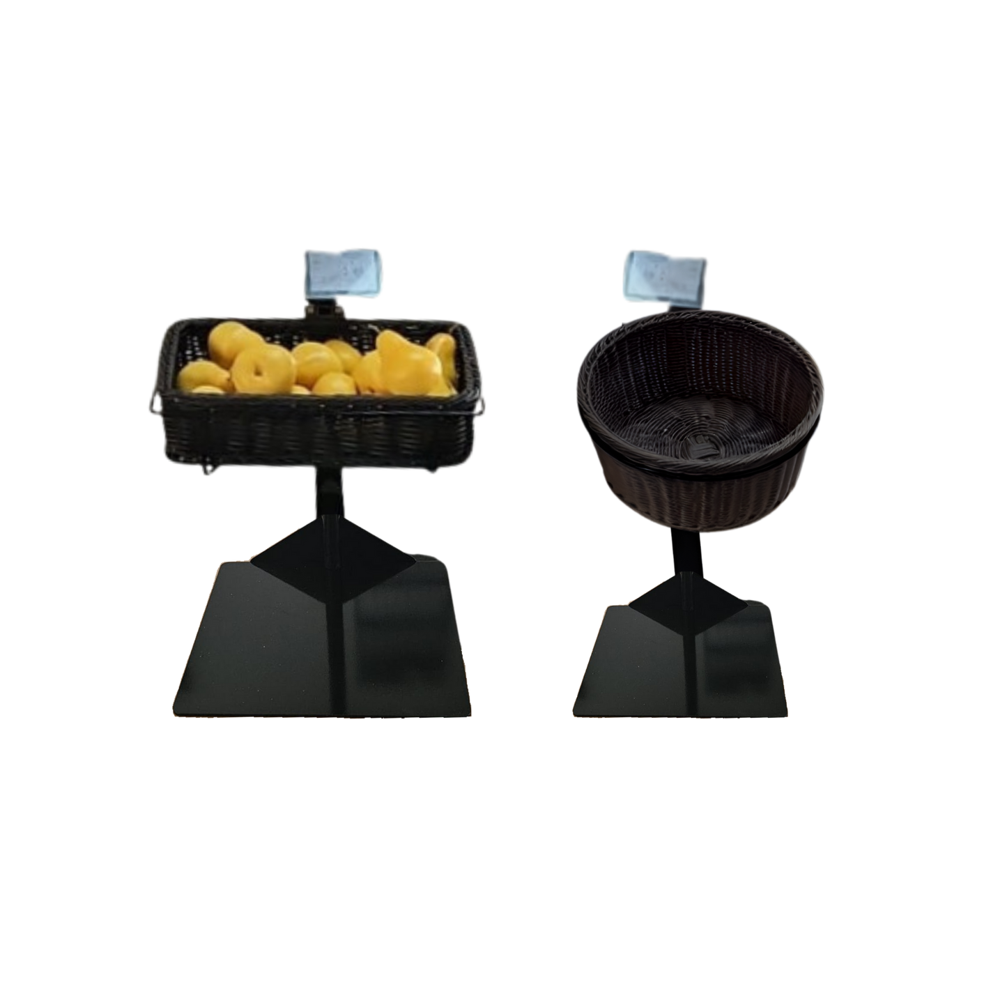 Mini round basket display - Additional module for fruit and vegetable sloping or straight bases