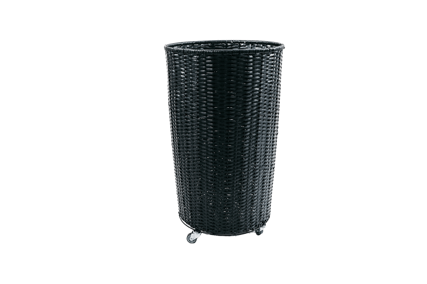 Beach chair rattan 90 cm high on casters, combined with the basket attachment for beach chair rattan 72 cm