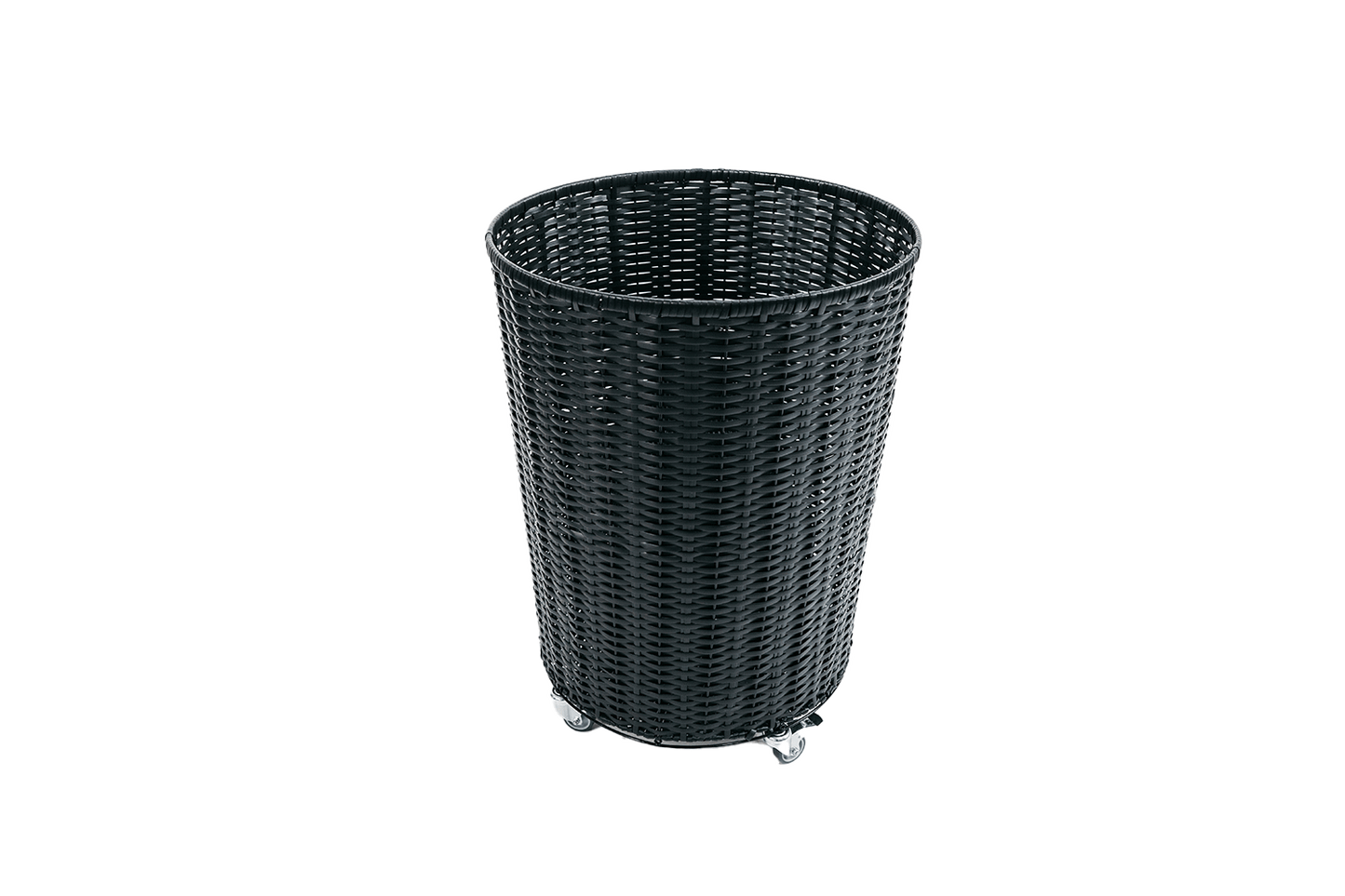 Beach chair rattan 70 cm high on casters, combined with the basket attachment for beach chair rattan 72 cm