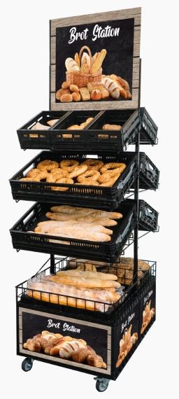 Folding box, black, 60x40x16 cm
