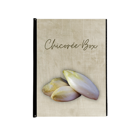 Chicorée-Box, inkl. Motiv Gelb (längs), für 40x30x16 cm