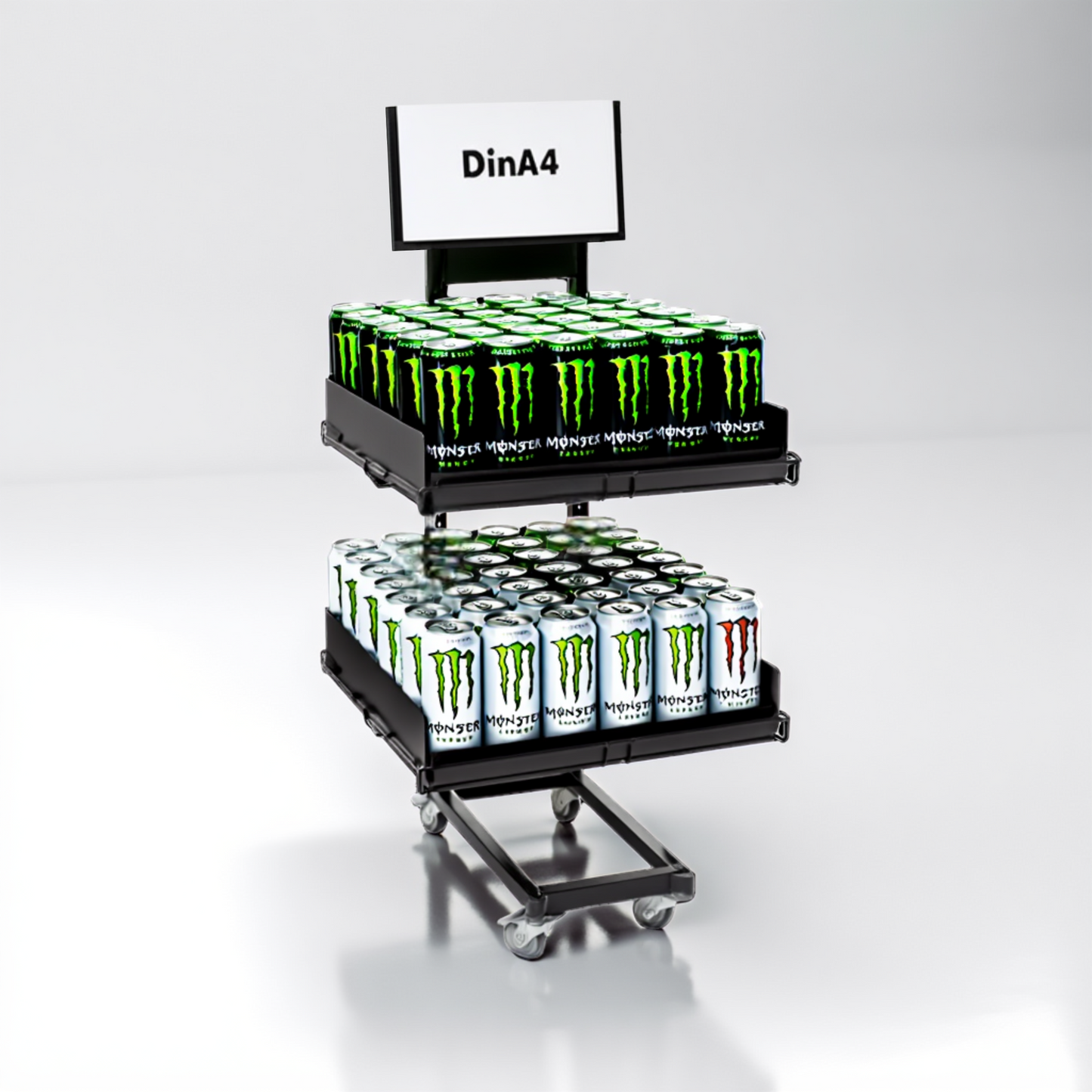 Mobiler Metall Verkaufsständer Variant 2er, Getränke