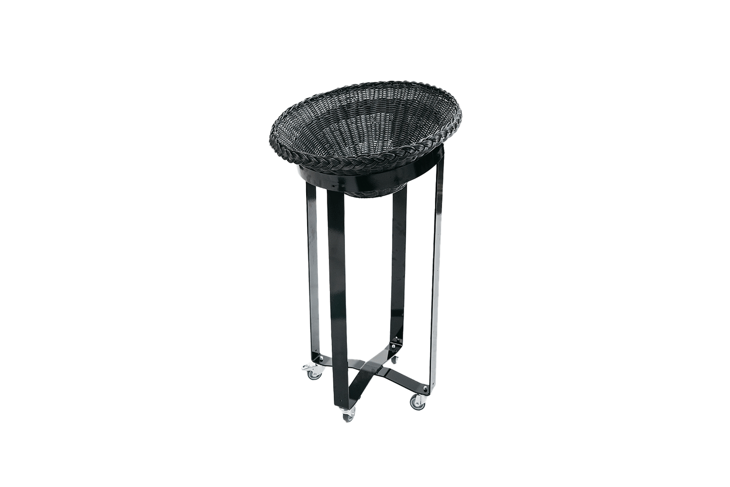 Mobile sales stand, rattan, 1 piece + insert