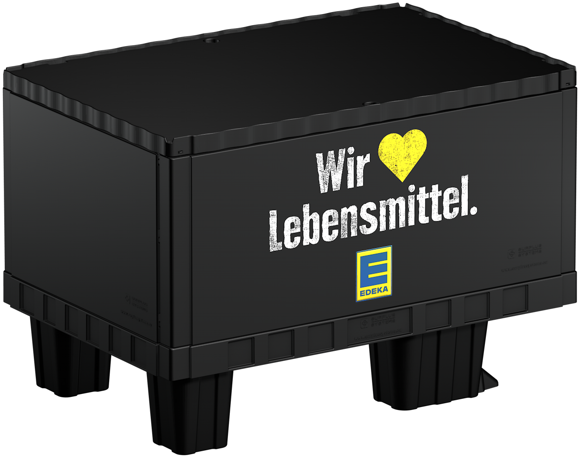 Smart-Display Print Edeka black 40 cm on skids