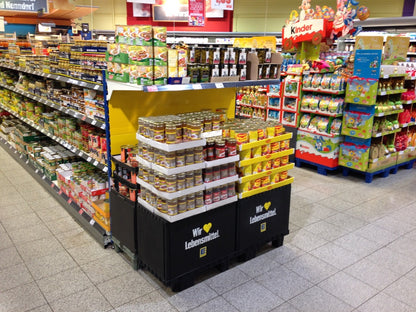 Smart-Display Print Edeka black 40 cm on skids