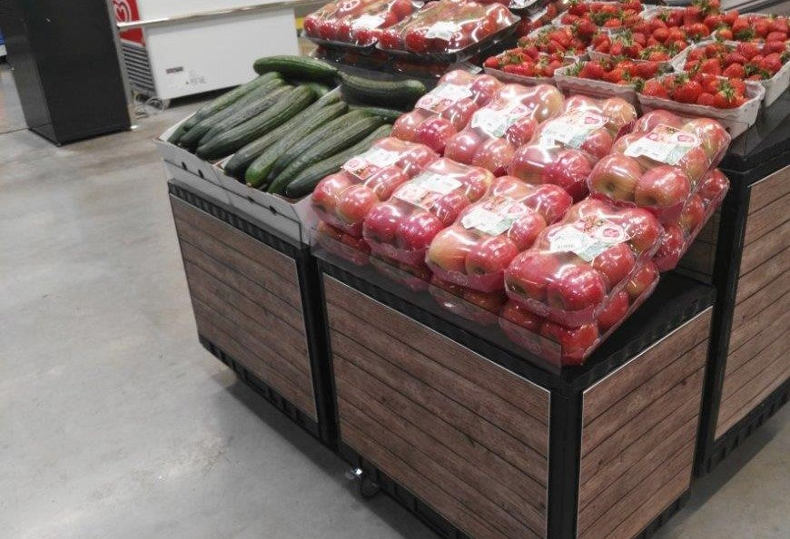 Smart-Display Print Edeka black 55 cm on skids