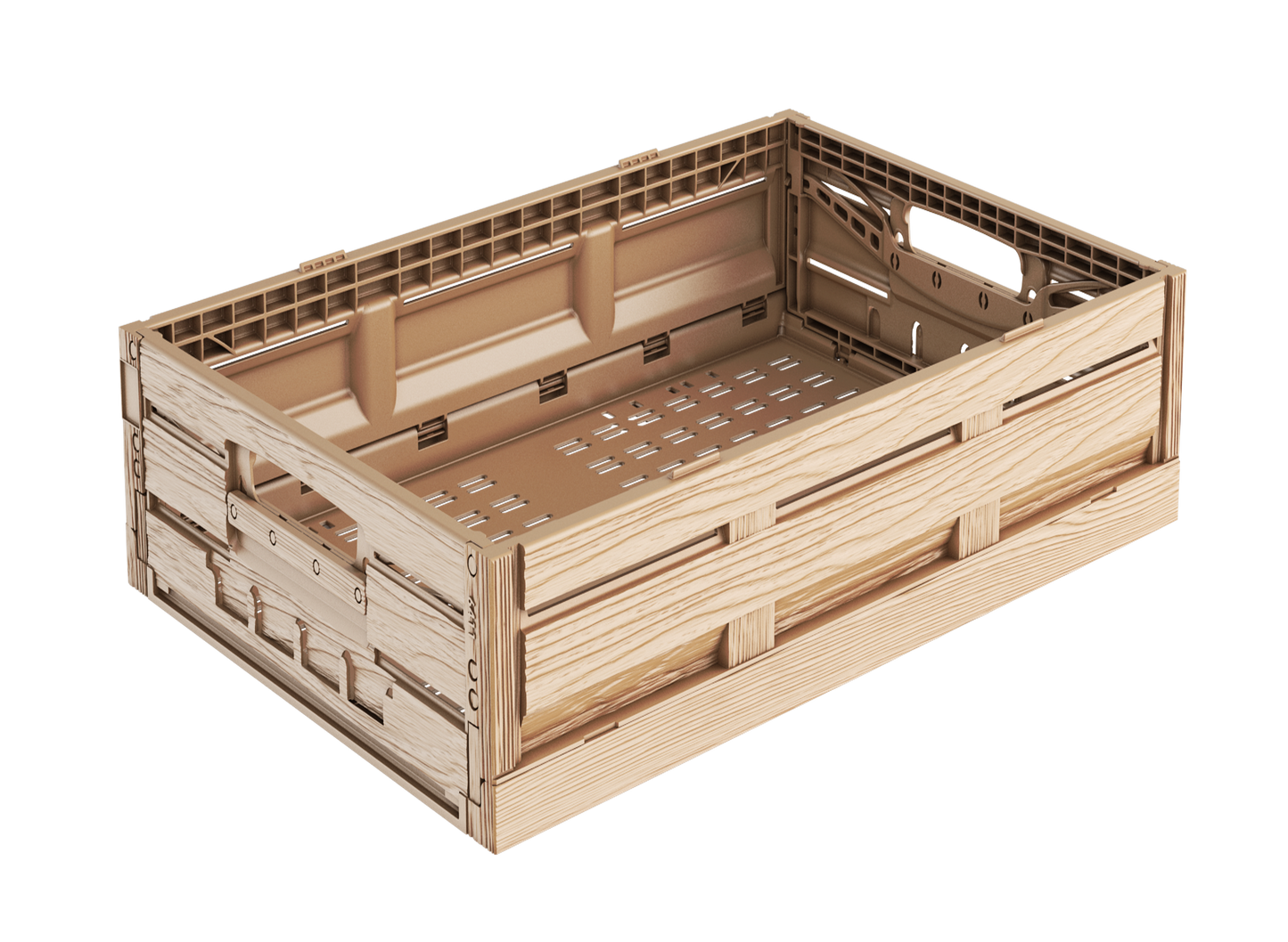 Klappbox holzoptik 60x40x16 cm