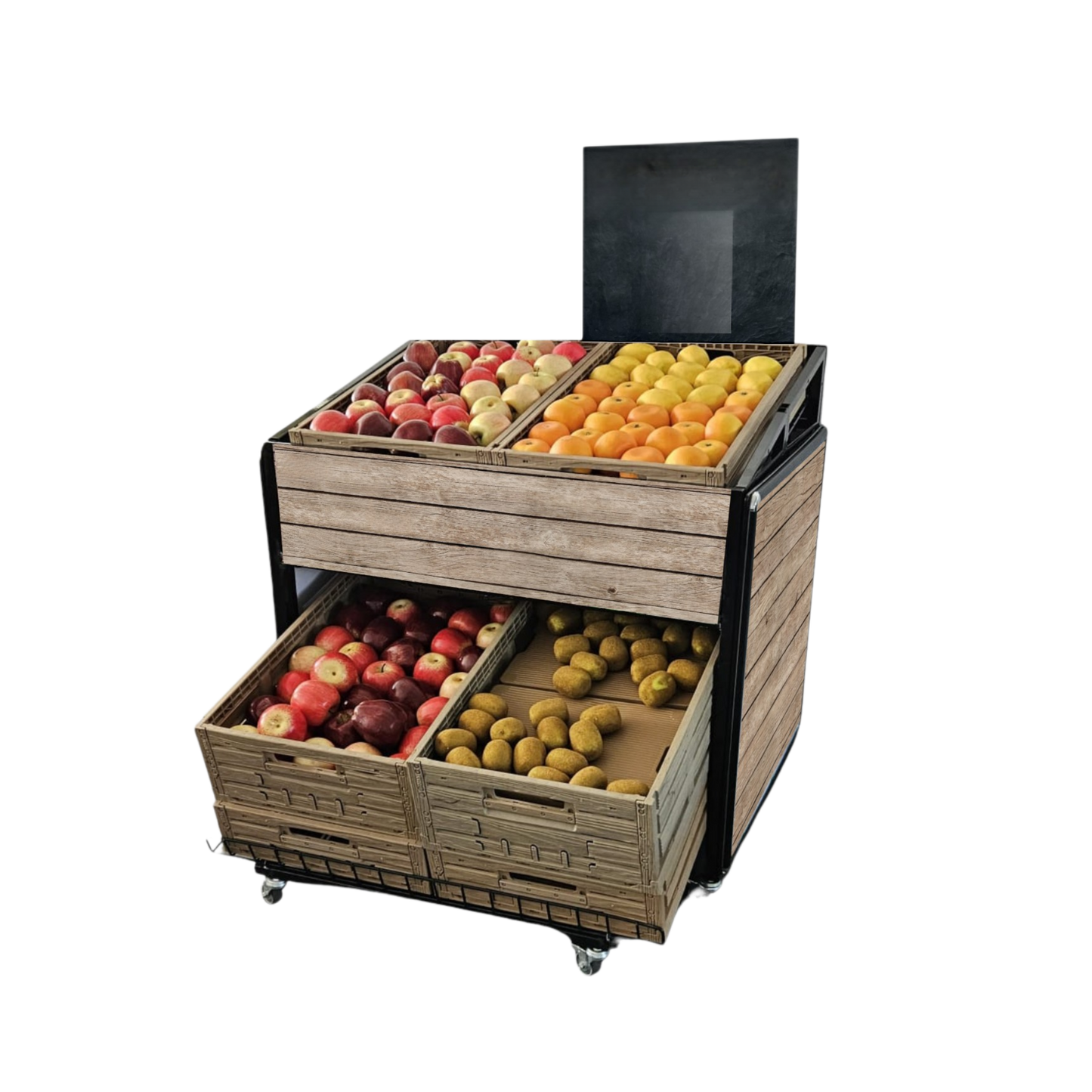 BASIS mobile presentation island, 80x60 cm, with pull-out system