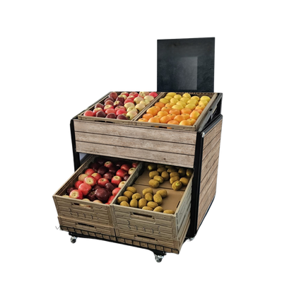 BASIS mobile presentation island, 80x60 cm, with pull-out system