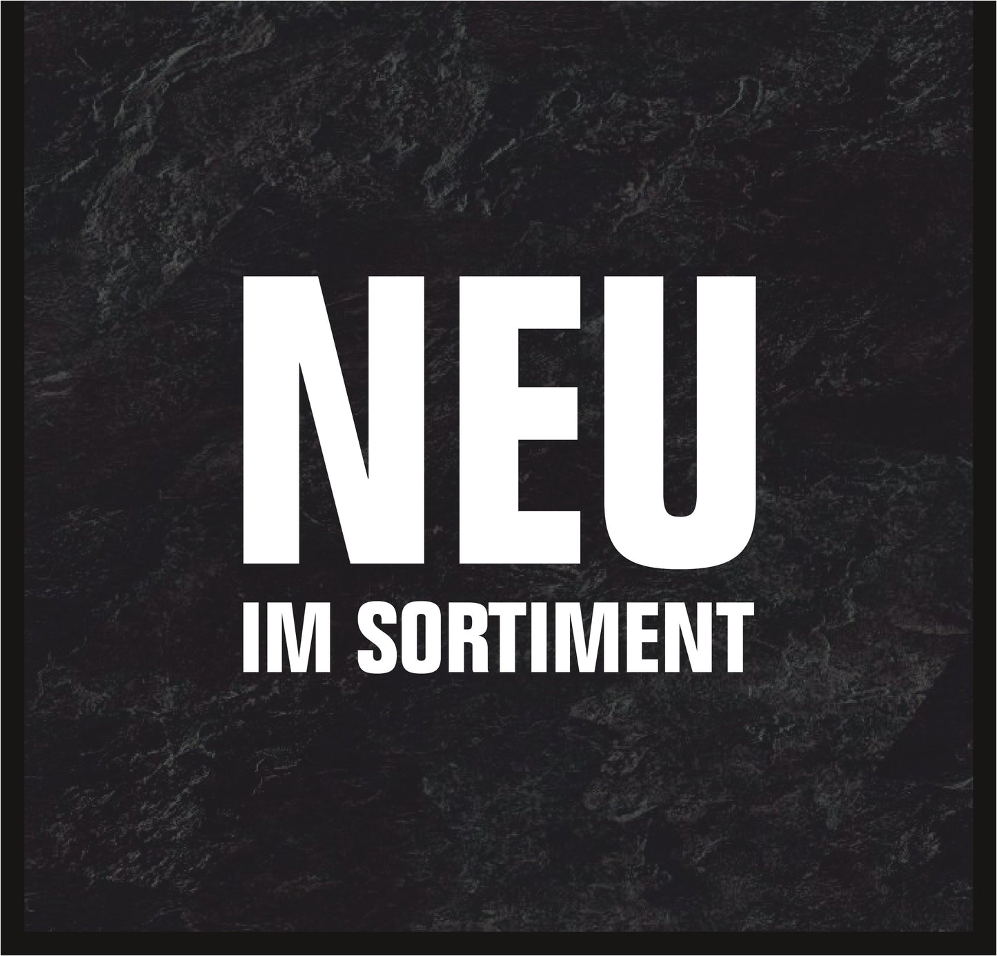 "Promotion-Sheet wide
Set of 2
Front BLACK textured "NEU IM SORTIMENT"
Back wood
