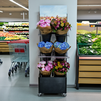Mobiler Verkaufsständer Concept Schnittblumen (für Wand-Platzierungen)