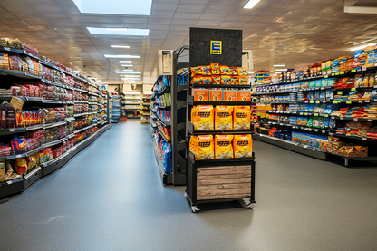 Mobiler Verkaufsständer Concept Trockensortiment Edeka