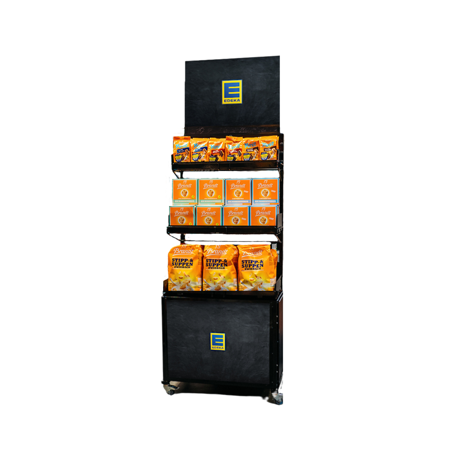 Mobiler Verkaufsständer Concept Trockensortiment Edeka