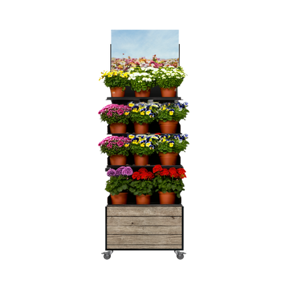 Mobile sales stand Concept, potted plants (for wall placement)