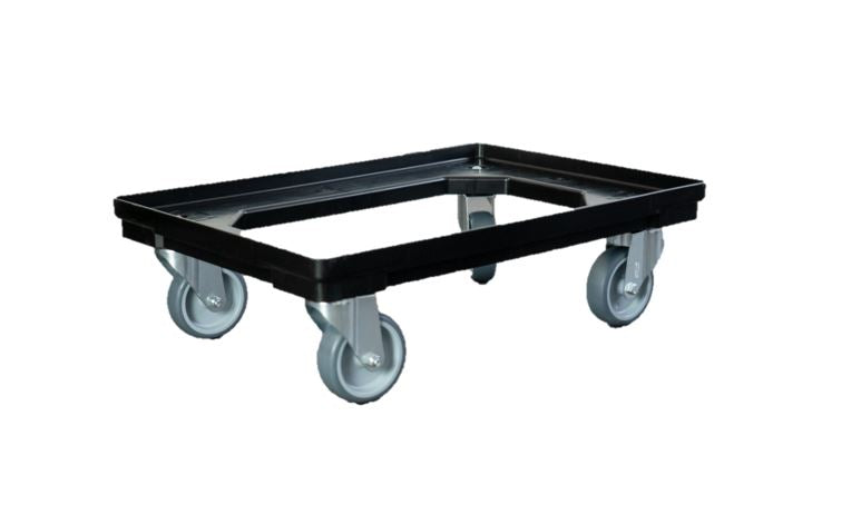 Rollwagen 61x41 cm schwarz