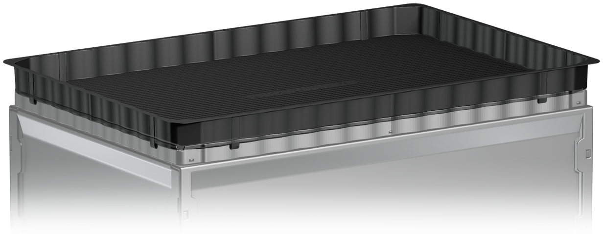 Black flower box 600 x 400 mm