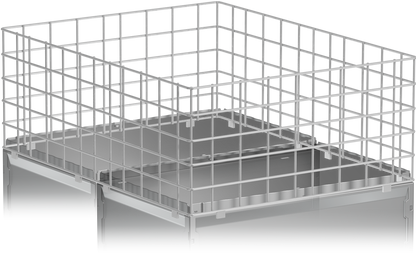 Metal grid Basket 79x59x15 cm
stainless steel