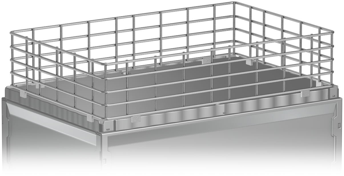 Metal grid Basket 59x39x15 cm
stainless steel