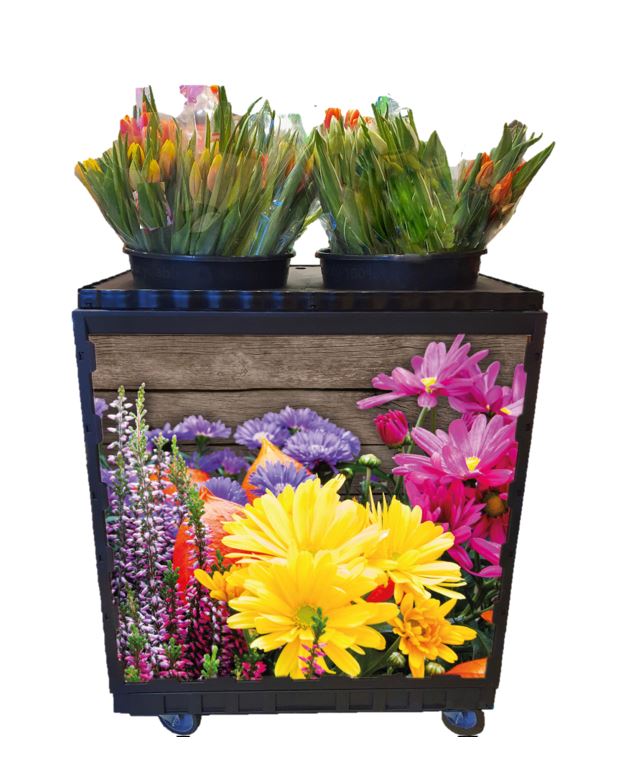 Lid Smart Display Flowers 
Set of 2 packs 
60x40 cm