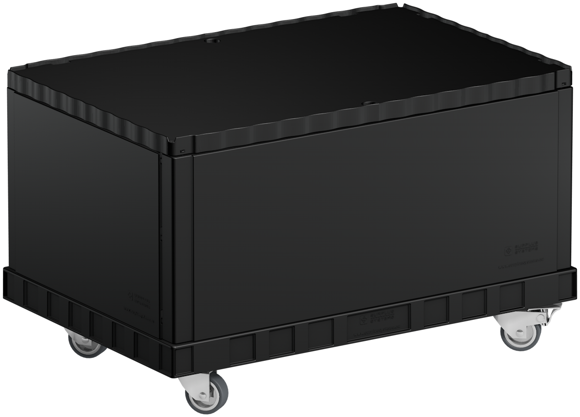 Smart-Display black 40 cm without logo / print with castors