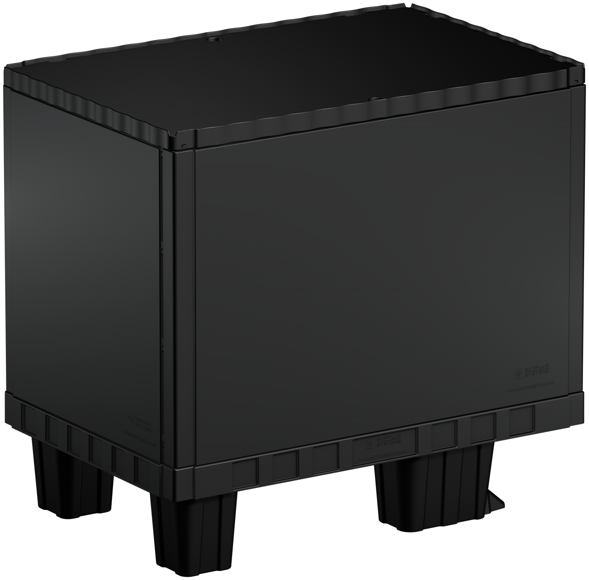 Smart-Display black 55 cm without logo /print with skids