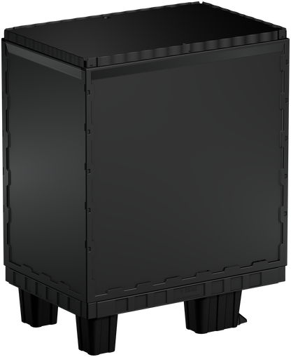 Smart-Display schwarz 75 cm ohne Logo/Druck mit Kufen