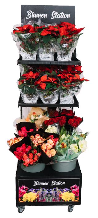Sturdy design flower station