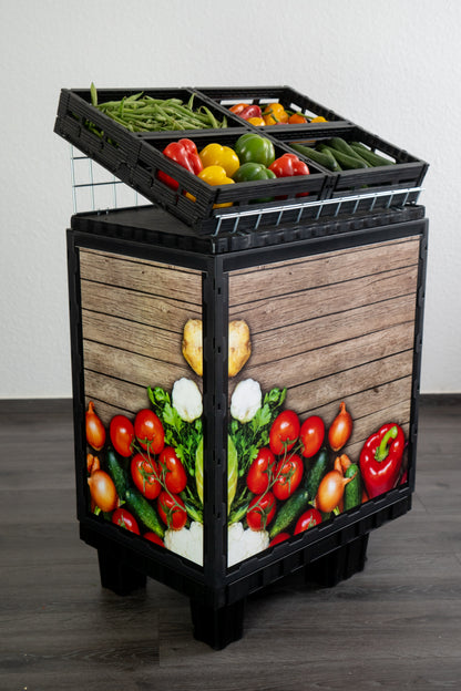 Promotion-Einschieber breit "Obst & Gemüse" 2er-Set / 56,0x53,5 cm