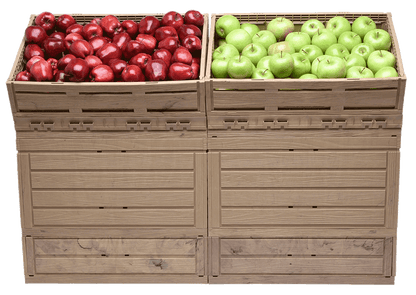 Display in Holzoptik 1er-Block