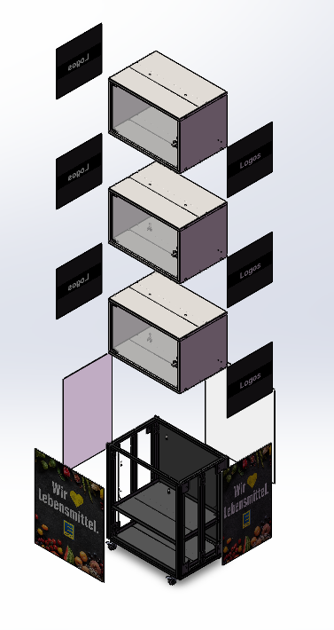 Magnetfolien für Cube Einzelmodul - Set á 2 Stück